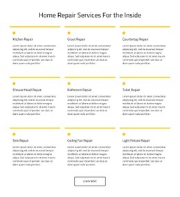 Awesome Web Page Design For Home Maintenance Service