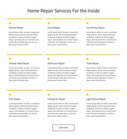 Home Maintenance Service - Website Mockup