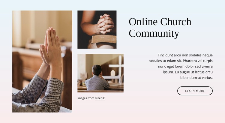 Church community CSS Template