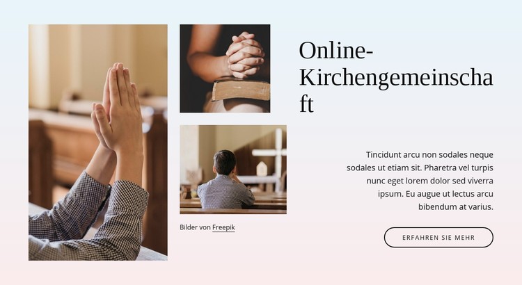 Kirchengemeinschaft CSS-Vorlage