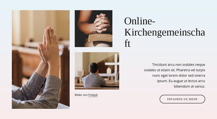 Kirchengemeinschaft HTML-Vorlage