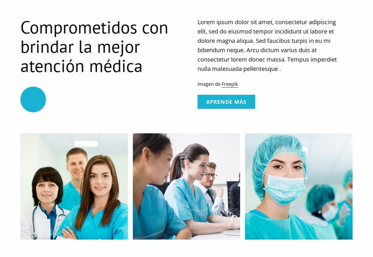 Mejor cuidado de la salud Maqueta de sitio web