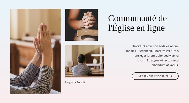 Communauté ecclésiale Modèle CSS