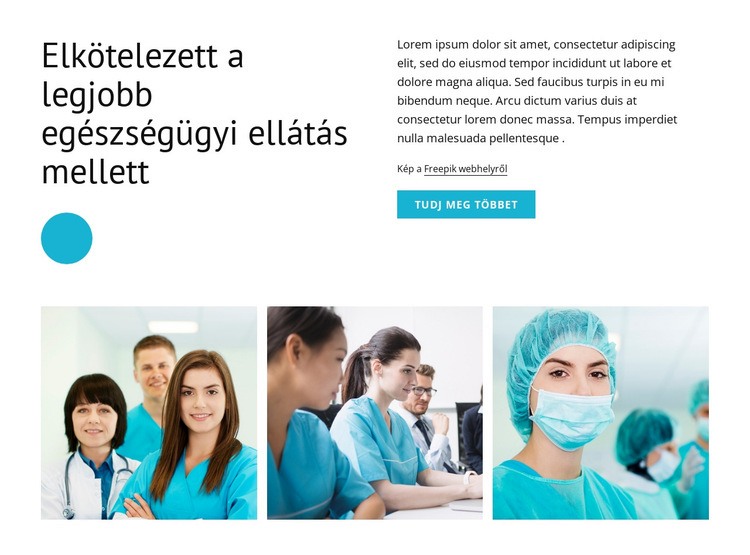 A legjobb egészségügyi ellátás HTML Sablon