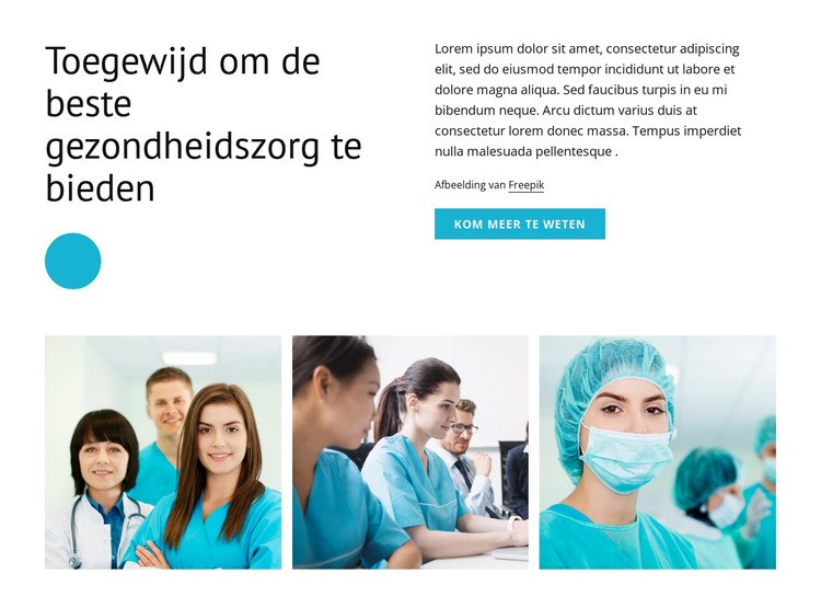 Beste gezondheidszorg Bestemmingspagina