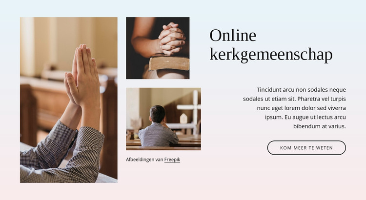 Kerkgemeenschap HTML-sjabloon