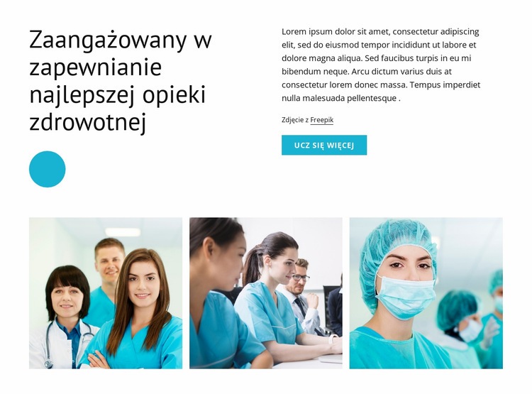 Najlepsza opieka zdrowotna Szablony do tworzenia witryn internetowych