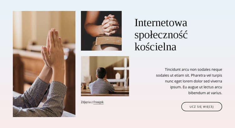 Wspólnota kościelna Szablony do tworzenia witryn internetowych