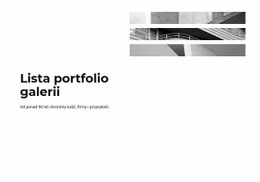 Lista Portfolio Galerii - HTML Designer