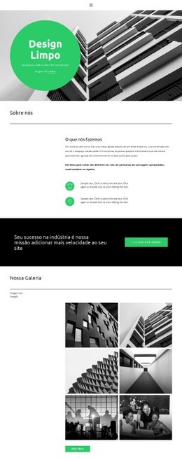 Nós Amamos Web Design - Maquete De Site Gratuita