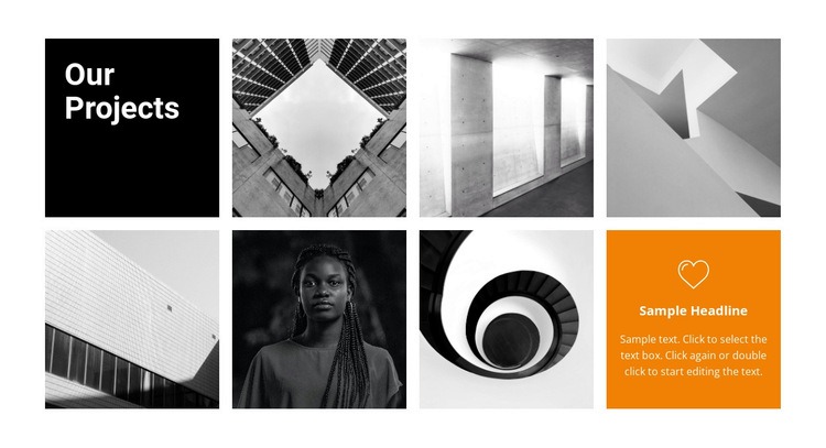 Our projects in the gallery Squarespace Template Alternative