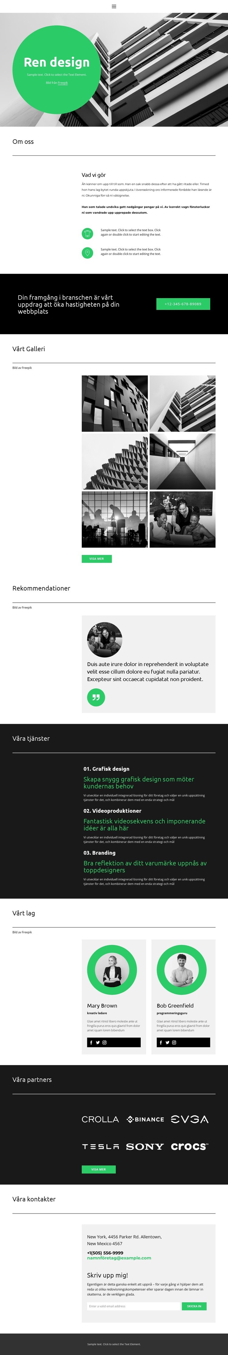 Vi älskar webbdesign Hemsidedesign