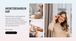 HTML-Sidadesign För Bästa Ansiktsbehandlingar