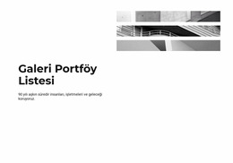 Galeri Portföy Listesi Joomla Şablonu 2024