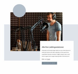 Beliebte Radiosendung - Website Creation HTML