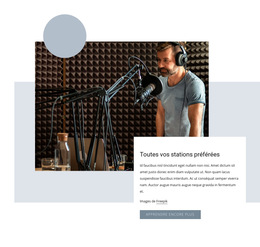 Émission De Radio Populaire : Modèle De Site Web Simple