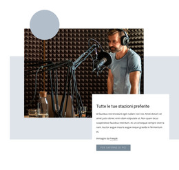 Programma Radiofonico Popolare - Modello Di Pagina HTML