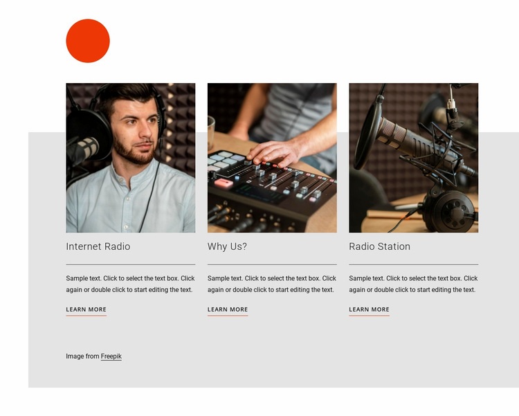 Radio talk show Squarespace Template Alternative