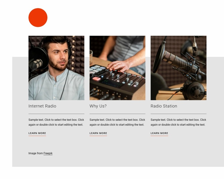 Radio talk show Webflow Template Alternative