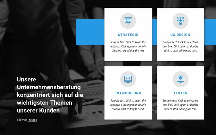 Top Beratungsleistungen HTML Website Builder