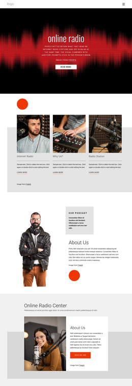 Online Radio Shows - Responsive HTML5 Template