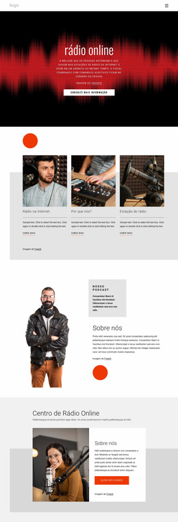 Programas De Rádio Online - Modelo Joomla Responsivo