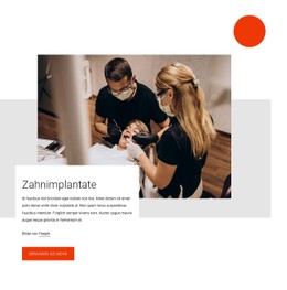 Zahnimplantate CSS-Layoutvorlage