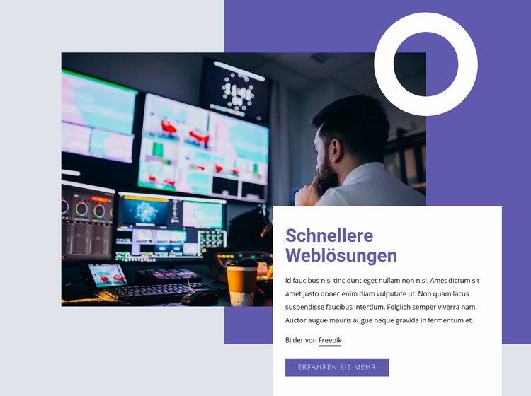 Schnellere Weblösungen HTML5-Vorlage