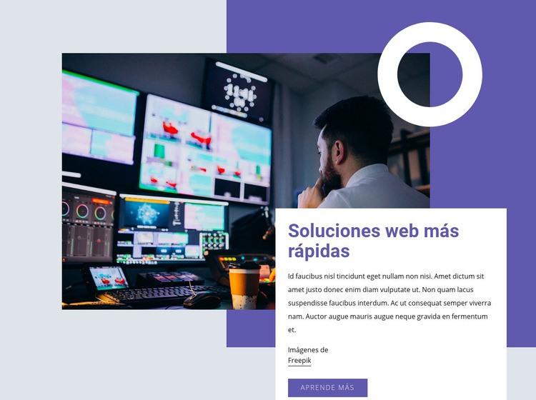 Soluciones web más rápidas Creador de sitios web HTML