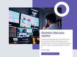 Une Conception De Site Web Exclusive Pour Solutions Web Plus Rapides