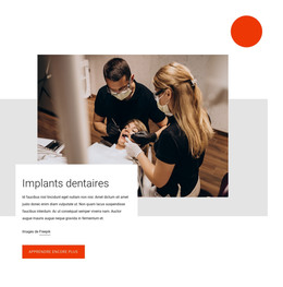 Implants Dentaires – Modèle De Site Web HTML