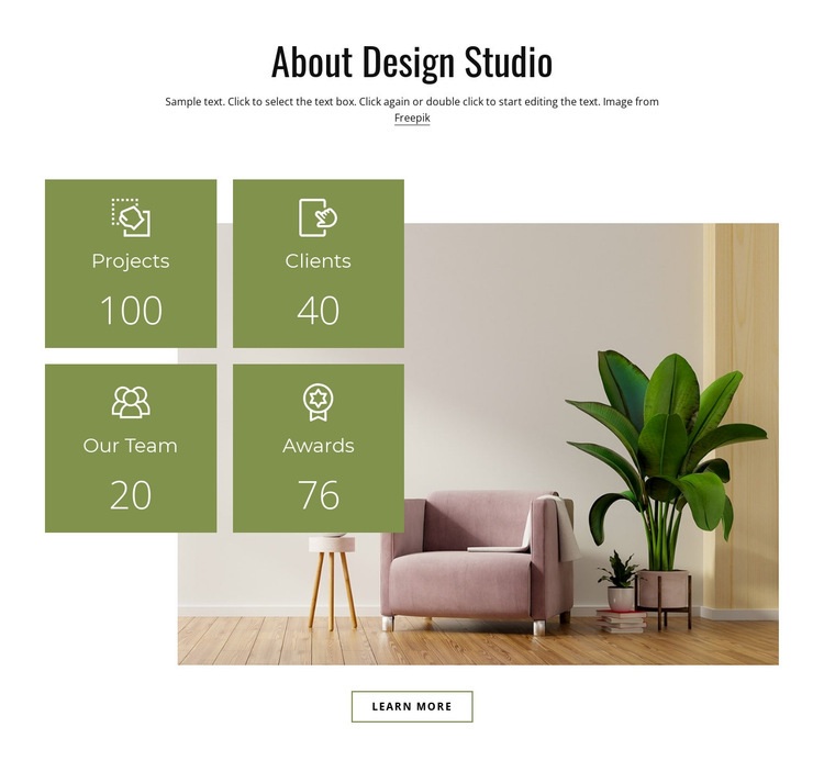 Design your cozy home Homepage Design