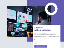 Snellere Weboplossingen HTML CSS-Websitesjabloon