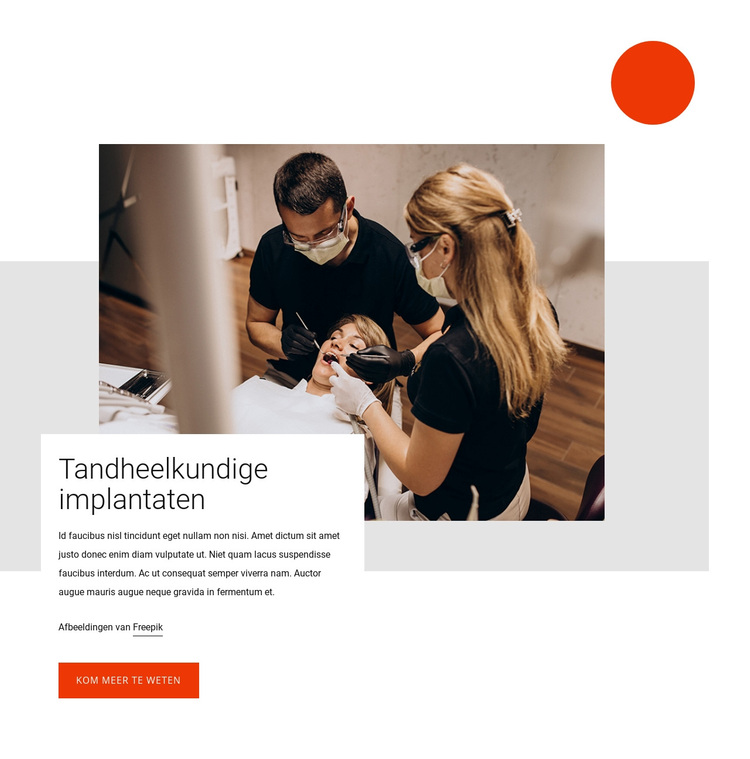 Tandheelkundige implantaten WordPress-thema