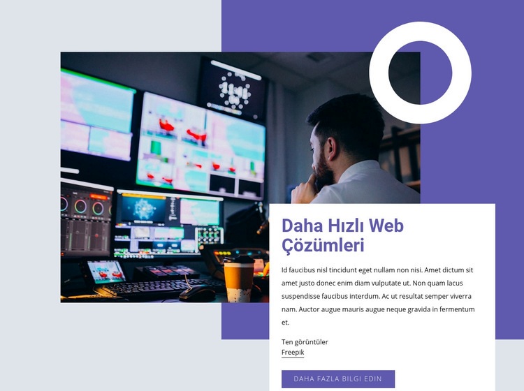 Daha hızlı web çözümleri Html Web Sitesi Oluşturucu