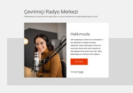 Çevrimiçi Radyo Merkezi Için Premium Açılış Sayfası