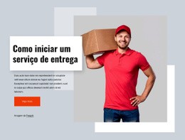 Nós Fazemos Entregas - Construtor De Sites Moderno