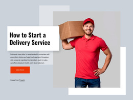 We Make Delivering - Landing Page