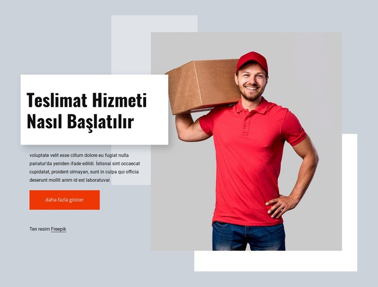 teslimat yapıyoruz Html Web Sitesi Oluşturucu