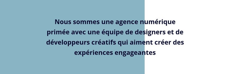 Texte brut sur rectangle Créateur de site Web HTML