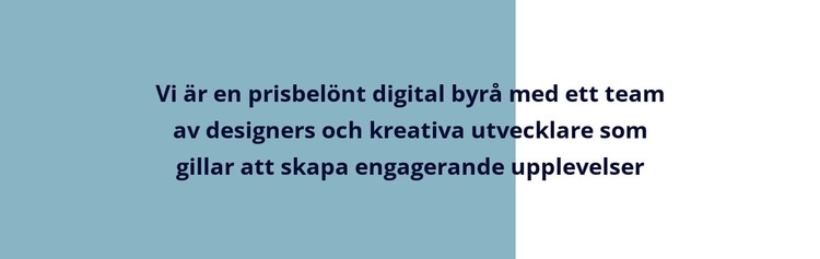 Vanlig text på rektangel CSS -mall