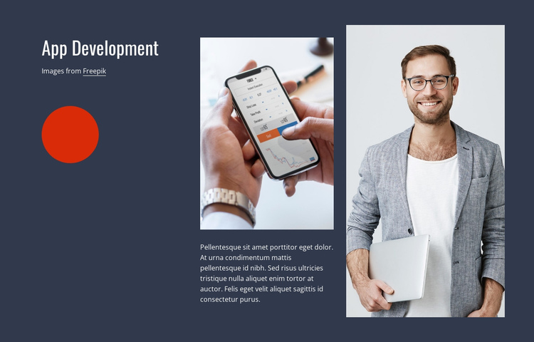 App development One Page Template