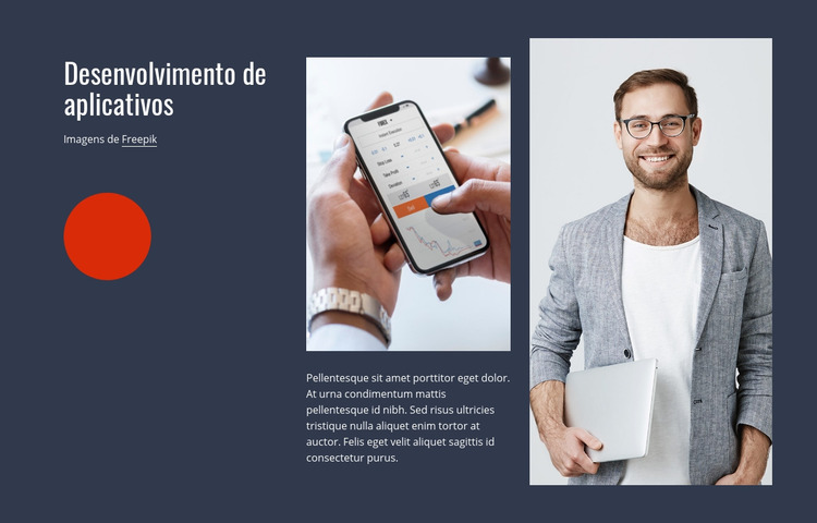 Desenvolvimento de aplicativos Template Joomla