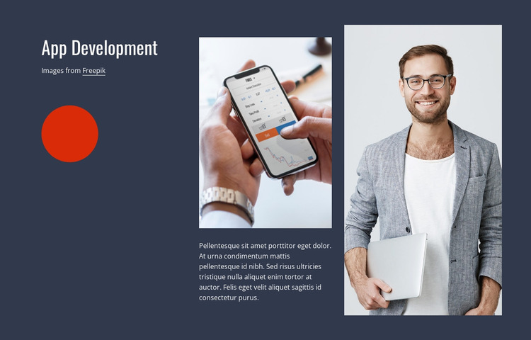 App development Website Mockup