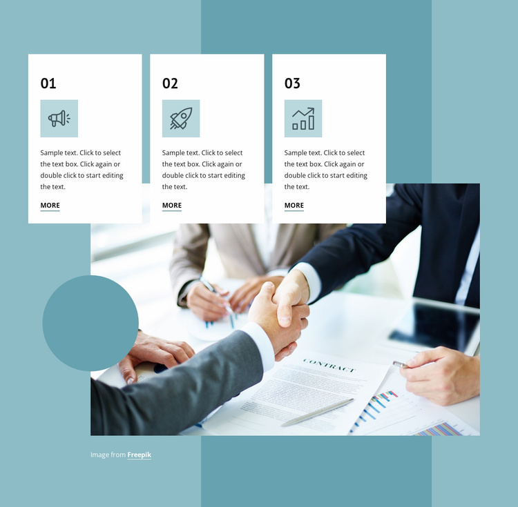 Successful negotiations Website Template