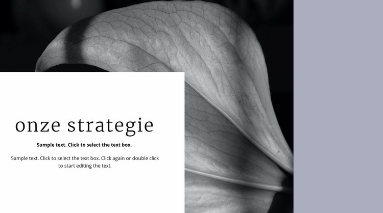 Onze oplossingsstrategie Bestemmingspagina