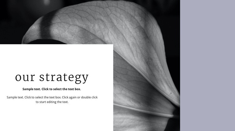 Our solution strategy Wix Template Alternative