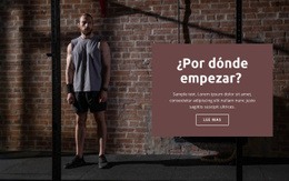 Cómo Iniciar Un Deporte - Maqueta De Sitio Web Funcional