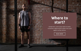 How To Start A Sport - Ecommerce Template