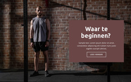 Hoe Een Sport Te Beginnen - E-Commercesjabloon